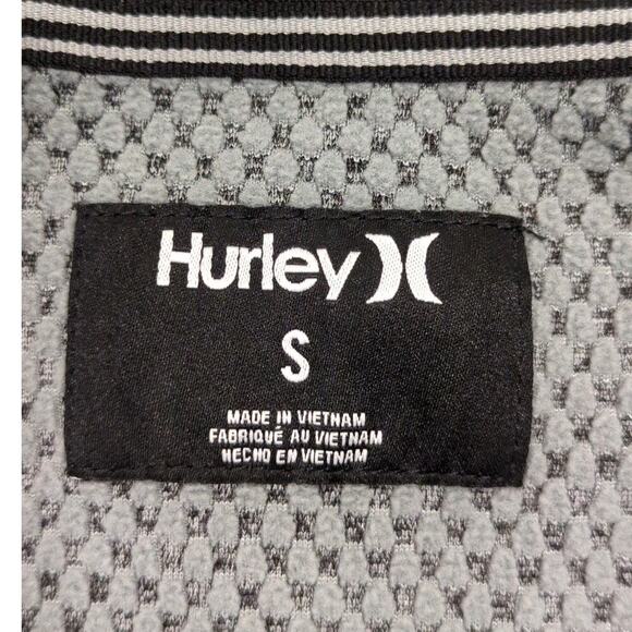 Hurley Logo Gray Zip-up Hoodie Nike Therma-fit Boys Size Small - Picture 6 of 7